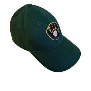 MLB Milwaukee Brewers Hat Cap Adjustable Embroidered Logo Genuine Merchandise